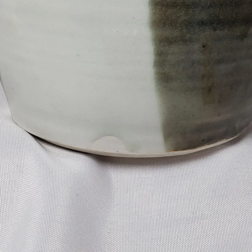 Vintage Handcrafted Bud Vase With Abstract Design Studio Art Artisan Made 5.25